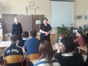 Информация о проведении профилактической беседы с обучающимися представителями правоохранительных органов